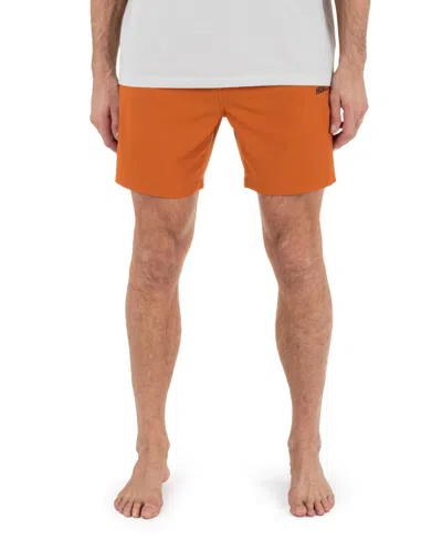 Hurley Men's 7" Inseam Shorts In Orange
