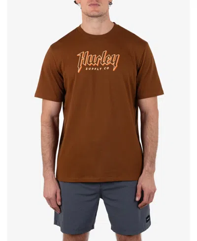 Hurley Men's Built Long Sleeve T-shirt In Euro Brown