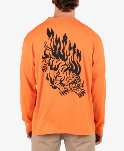 Hurley Men's Built Long Sleeve T-shirt In Totally Orange