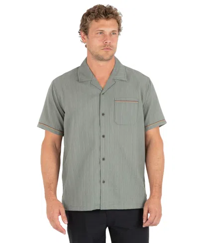 Hurley Men's Camp Collared Short-sleeve Shirt In Green
