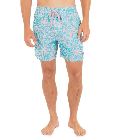 Hurley Men's Cannonball Stretch Volley Shorts In Blue