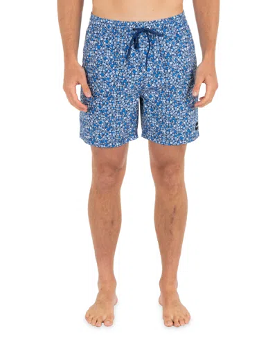Hurley Men's Cannonball Stretch Volley Shorts In Blue
