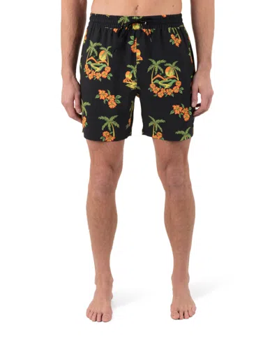 Hurley Men's Cannonball Volley 17 Boardshorts In Black