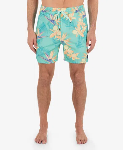 Hurley Men's Cannonball Volley 17 Boardshorts In Tropical Mist