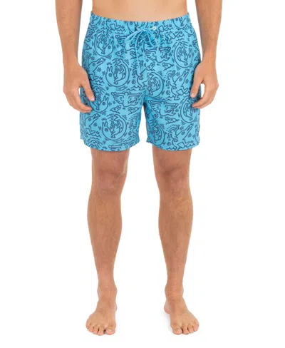 Hurley Men's Cannonball Volley 17" Swimsuits In Blue