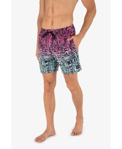 Hurley Men's Cannonball Volley 25th S1 17" Stretch Shorts In Black