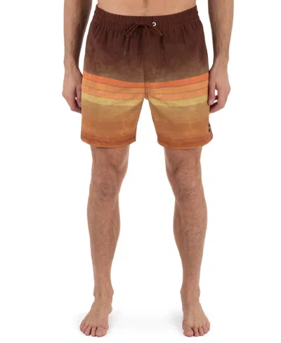 Hurley Men's Cannonball Volley Boardshorts In Brown