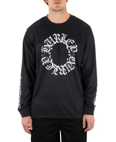 Hurley Men's Check Out Long Sleeve Jersey T-shirt In Black
