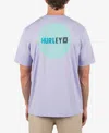 Hurley Men's Circle Gradient Short Sleeve T-shirt In Lavendar Mist