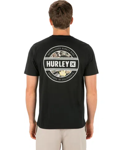 Hurley Men's Classic Crewneck Short-sleeve T-shirt In Black Combo
