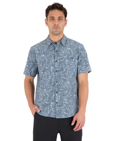 Hurley Men's Classic-fit Button Down Collar Shirt In Blue