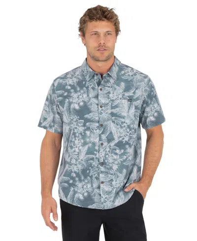 Hurley Men's Classic-fit Button Down Collar Shirt In Gray