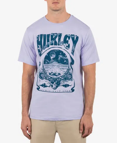 Hurley Men's Cosmic Short Sleeve T-shirt In Lavendar Mist