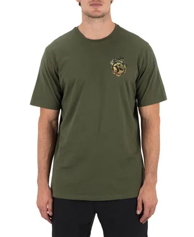 Hurley Men's Crusty Short-sleeve Crewneck T-shirt In Green
