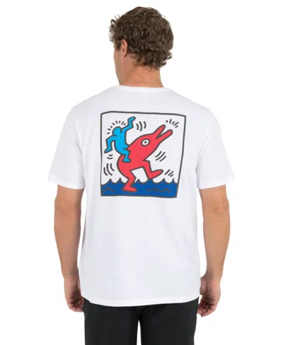 Hurley Men's Dolphin Ride Short-sleeve T-shirt In White