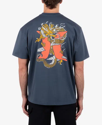 Hurley Men's Dragon Lagoon Short Sleeve T-shirt In Iron Ore