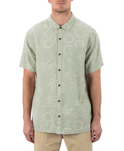 Hurley Men's Encinitas Short Sleeve Shirt In Gray