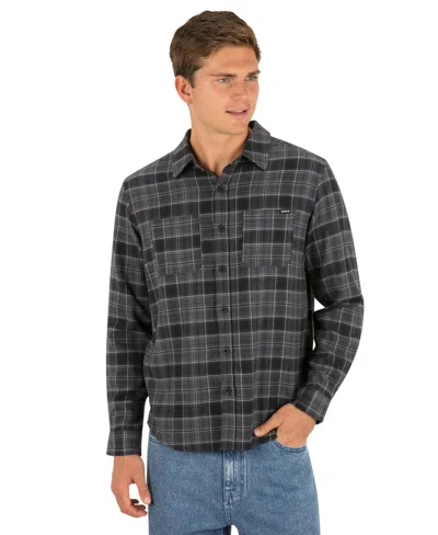 Hurley Men's Eugene Flannel Long-sleeve Shirt In Animal Print