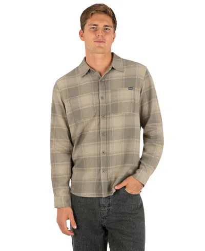 Hurley Men's Eugene Flannel Long-sleeve Shirt In Black