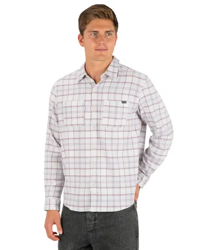 Hurley Men's Eugene Flannel Long-sleeve Shirt In Brown