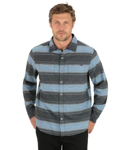 Hurley Men's Eugene Stripe Flannel Long-sleeve Shirt In Animal Print