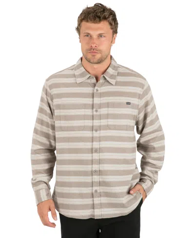 Hurley Men's Eugene Stripe Flannel Long-sleeve Shirt In Multi