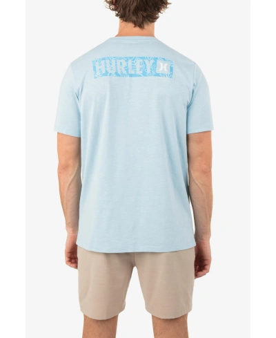 Hurley Men's Evd H2o-dri Box Third Slub Short Sleeve T-shirt In Sea Haze