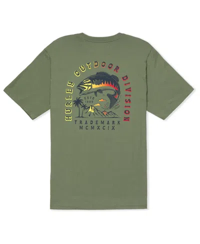 Hurley Men's Everyday Calico Short Sleeve T-shirt In Malverde