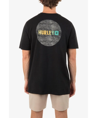 Hurley Men's Everyday Circle Gradient Short Sleeve T-shirt In Black