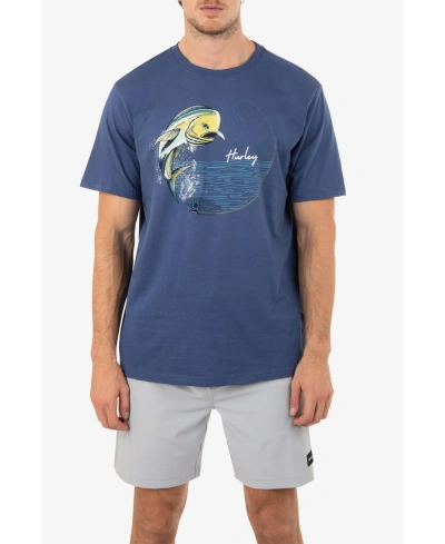 Hurley Men's Everyday Fish On Short Sleeves T-shirt In Submarine