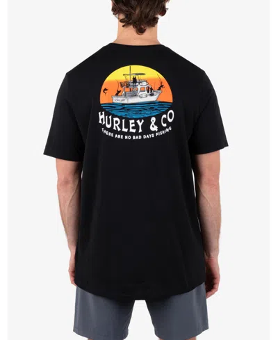 Hurley Men's Everyday Heavy Nets Short Sleeve T-shirt In Black