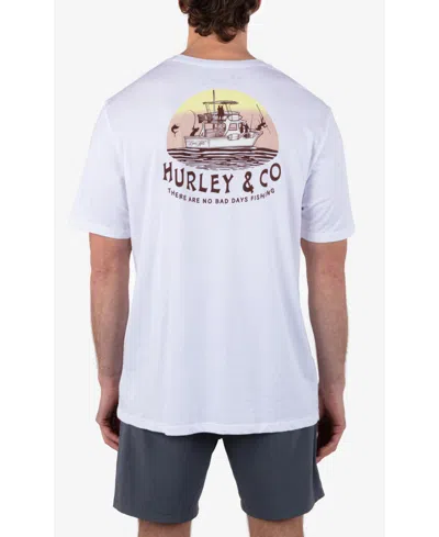 Hurley Men's Everyday Heavy Nets Short Sleeve T-shirt In White