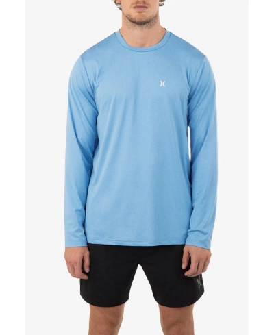 Hurley Men's Everyday Hybrid Upf Long Sleeves Shirt In Bliss Blue