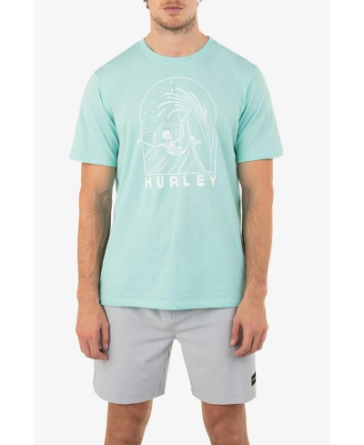 Hurley Men's Everyday Laid To Rest Short Sleeves T-shirt In Tropical Mist Heather