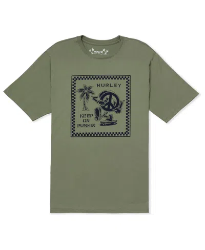 Hurley Men's Everyday Pushin Short Sleeve T-shirt In Malverde