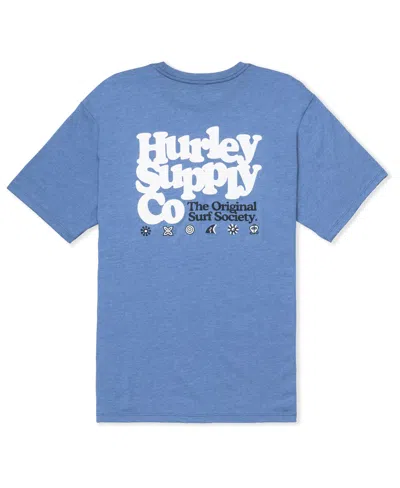 Hurley Men's Everyday Society Short Sleeve T-shirt In Shoreline Heather