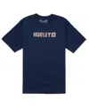 Hurley Men's Everyday The Box Short Sleeve T-shirt In Midnight Aqua