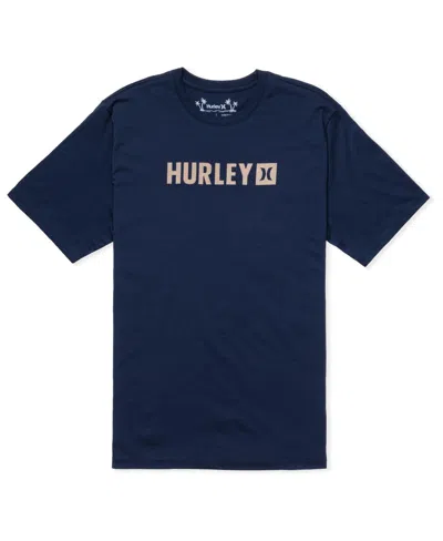 Hurley Men's Everyday The Box Short Sleeve T-shirt In Midnight Aqua