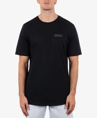 Hurley Men's Fastlane Lined Short Sleeve T-shirt In Black