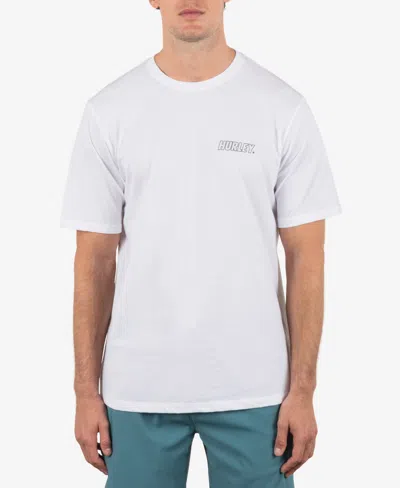 Hurley Men's Fastlane Lined Short Sleeve T-shirt In White