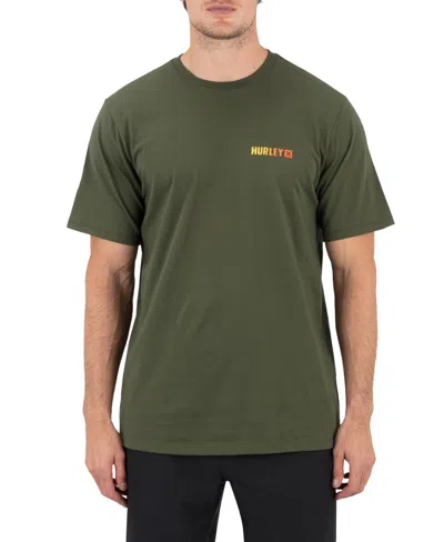 Hurley Men's Fern Gradient Short Sleeve T-shirt In Green