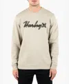 Hurley Men's Forest Camo Crew Sweatshirt In Sandstorm