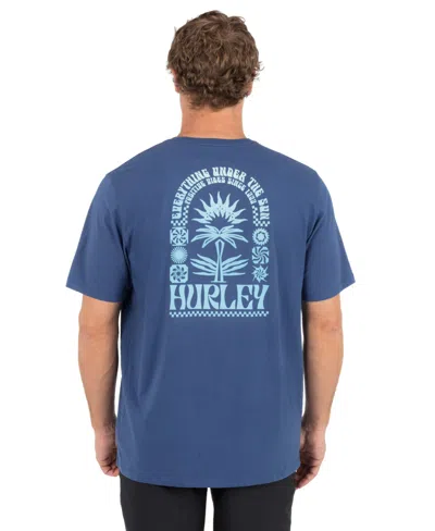 Hurley Men's Glyphic Short-sleeve T-shirt In Blue