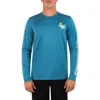 Hurley Men's H20-dri Easton Coastal Exploration Upf Long Sleeve In Rift Blue In Blue