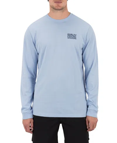 Hurley Men's H2o-dri Psychic Session Long-sleeve T-shirt In Blue