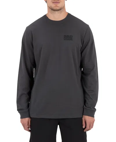 Hurley Men's H2o-dri Psychic Session Long-sleeve T-shirt In Gray