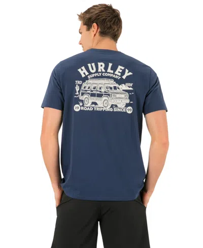 Hurley Men's H2o Dri Road Trippin Crewneck T-shirt In Nightforce