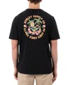 Hurley Men's Hawaiian Island Short Sleeve T-shirt In Black