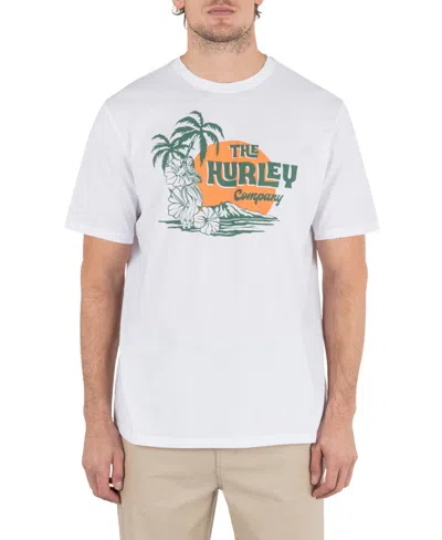 Hurley Men's Hula Hula Short Sleeve T-shirt In White