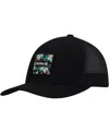 Hurley Men's  Black Seacliff Trucker Snapback Hat In Black